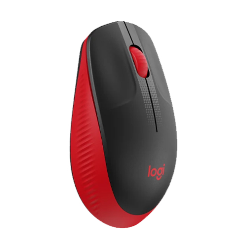 Logitech M190 Full-Size Wireless Mouse – Red – 910-005915 – PC Linked